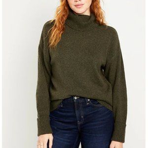 NWT Old Navy SoSoft Turtleneck Tunic in Olive Heather - Size XL